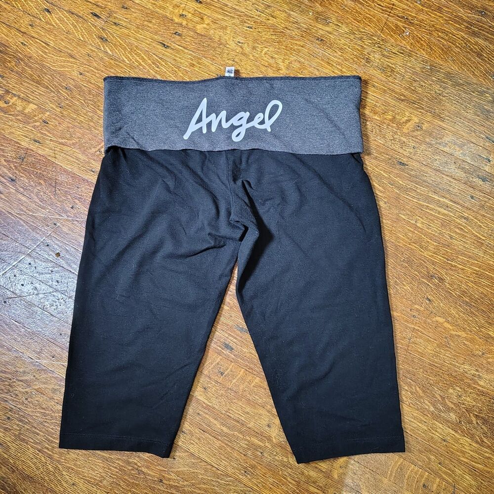 Victoria's Secret Capri Fold Over Angel Leggings Size L/T726
